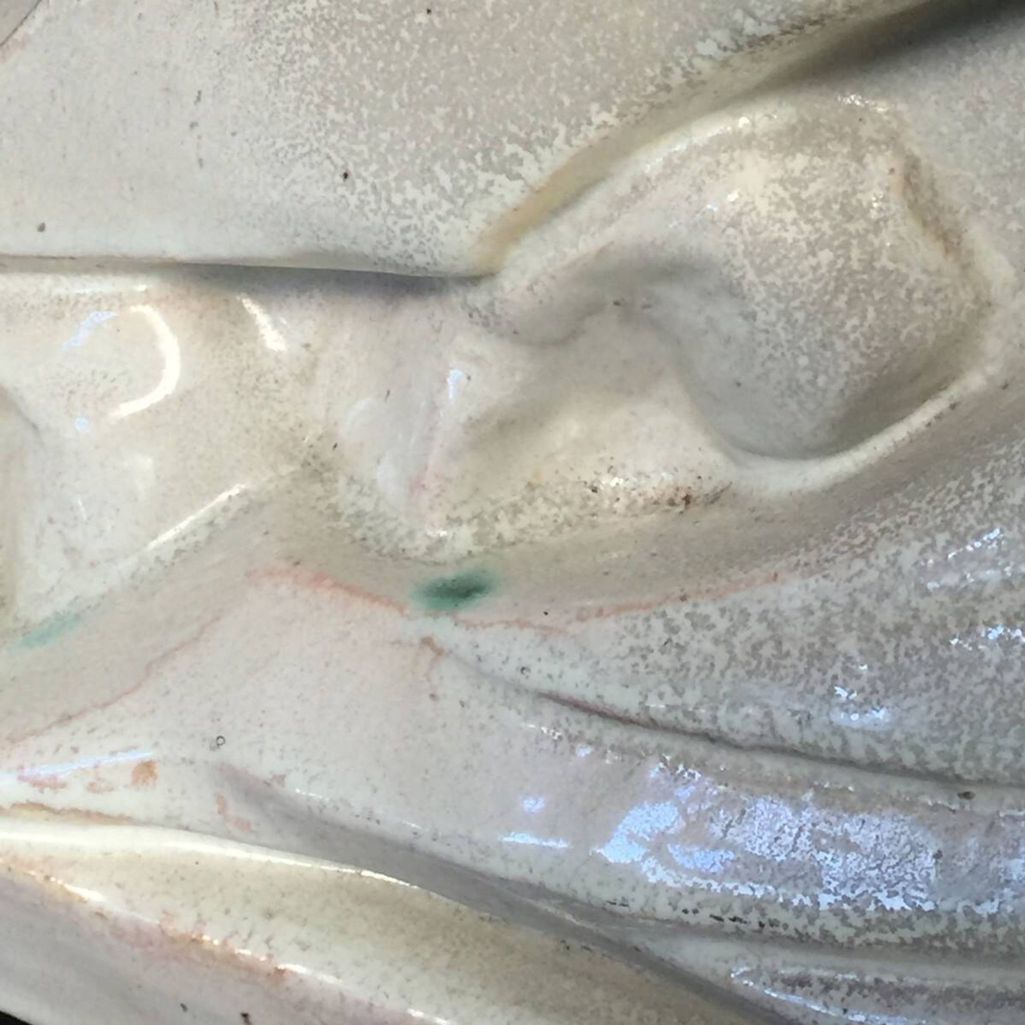 Salt-glazed stoneware sculpture, Roger Guérin, stylised fish, Art Deco