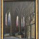Gaston Delpard – Huile sur toile signée – Vue d’église