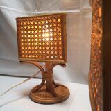 Vintage rattan lamps 70