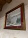 Old winter landscape painting