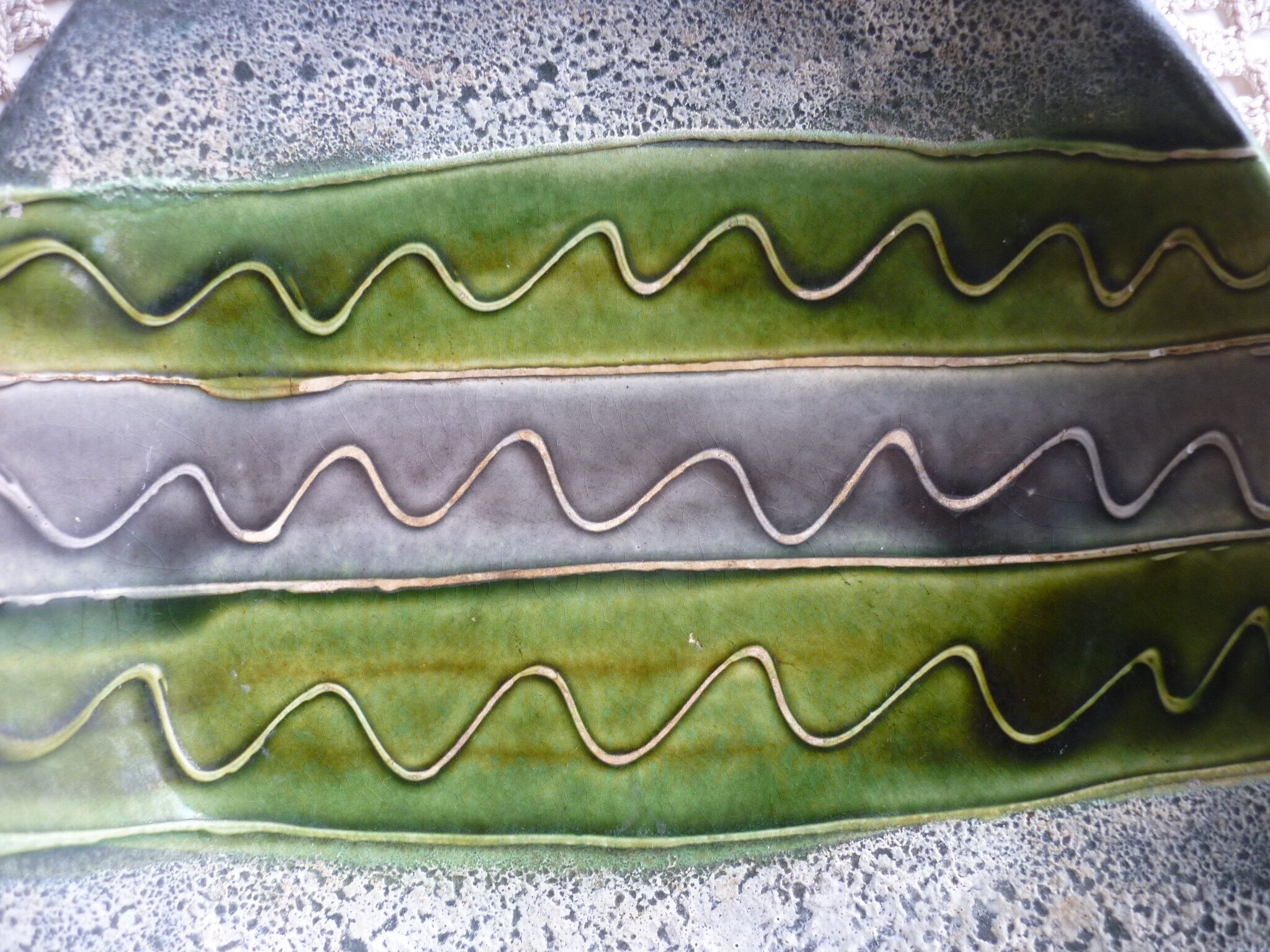 Triangular dish Fat Lava vintage WG