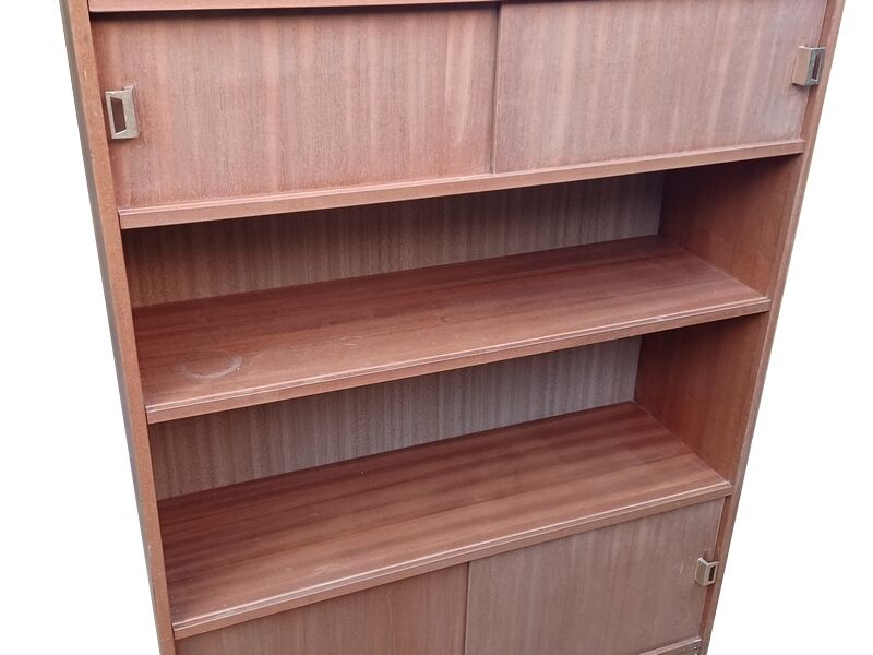 Vintage modernist bookshelf from the 1950s.