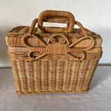 Old rattan basket