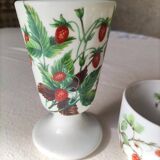 Matching mazagran and cup - paris porcelain