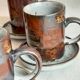 Vintage stoneware coffee mugs