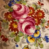 Plât Pillivuyt Fuchia and porcelain gold