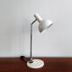 Reversible white metal and chrome table lamp, 1960's