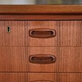 Scandinavian teak desk produced by Samcom Denmark, 1960s