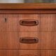 Scandinavian teak desk produced by Samcom Denmark, 1960s