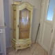 Vitrine galbée ancienne