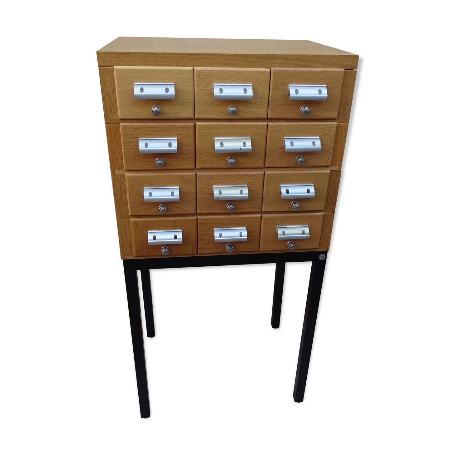 Meuble a tiroir Borgeaud vintage meuble de métier Top design