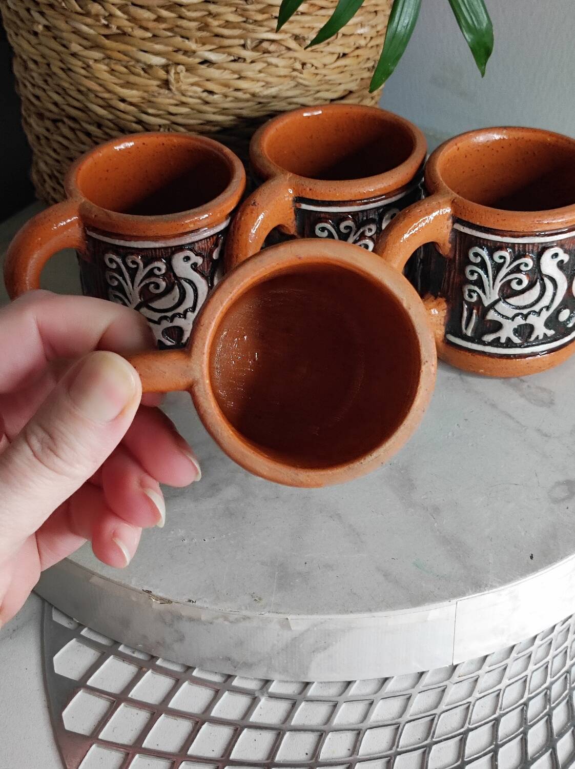 Terracotta cups