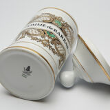 Pharmacy jar "Gum of Barbary", in Limoges porcelain