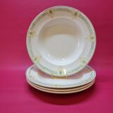 Longwy Longpré 4 old earthenware plates
