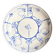 Bowl, bread plate Sarreguemines, "Copenhagen" service in blue earthenware.