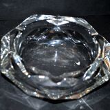 Vintage crystal ashtray - hexagonal shape - 16cm