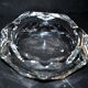 Vintage crystal ashtray - hexagonal shape - 16cm