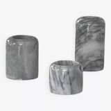 Pair of marble candlesticks