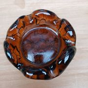 Cendrier vintage en verre épais