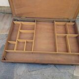 Large old wooden painter's case
