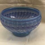 Glass cut several colors, dominant blue