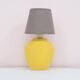 Lampe jaune vintage marron clair nuance marron argile