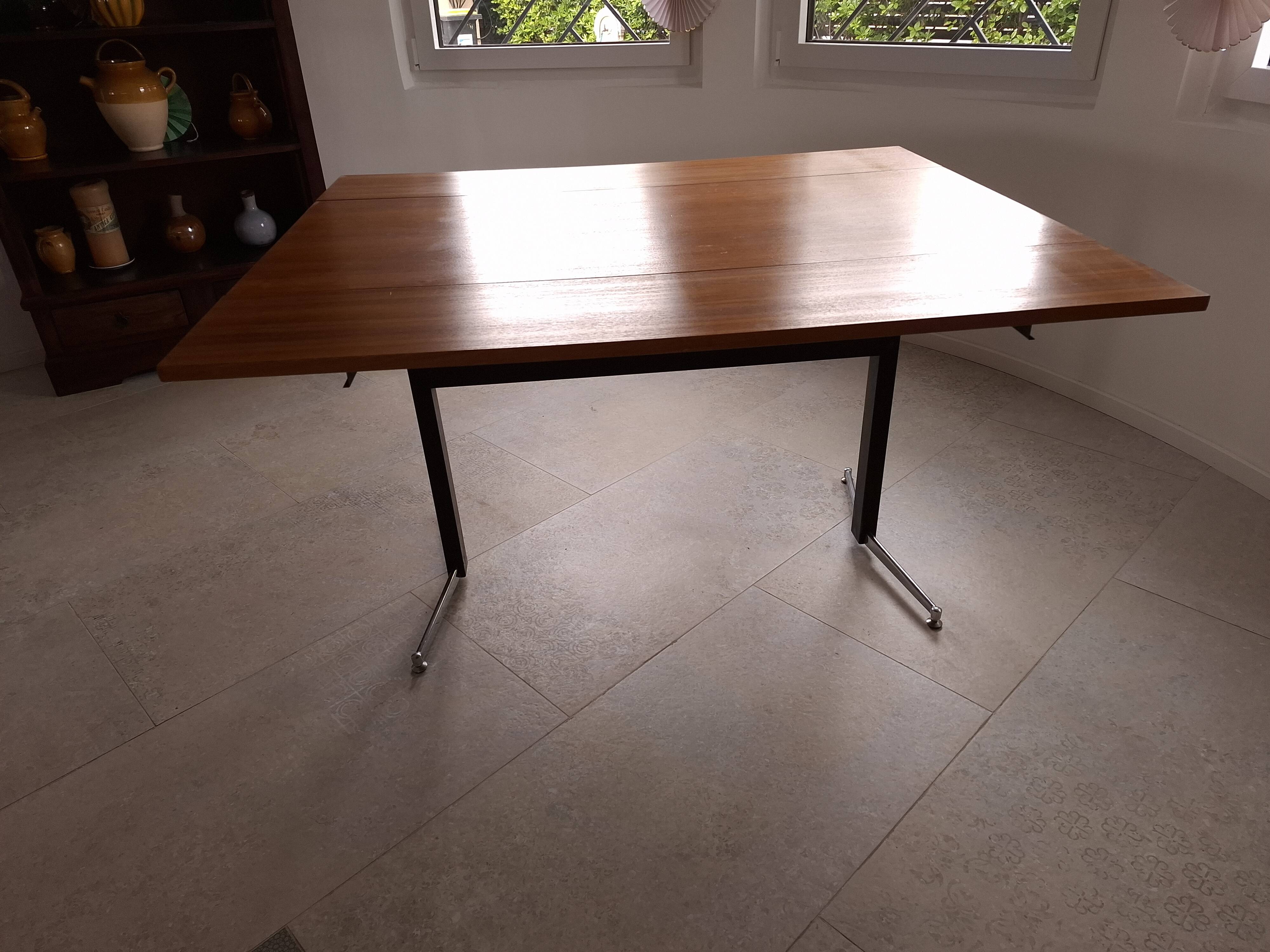 Table modulable extensible, années 50-60