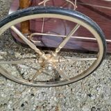 Servante desserte a roulante vintage laiton