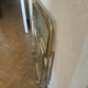 Brass and glass trolley from the 70s, foldable, perfect condition
