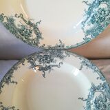 10 plates earthenware Boch Brothers