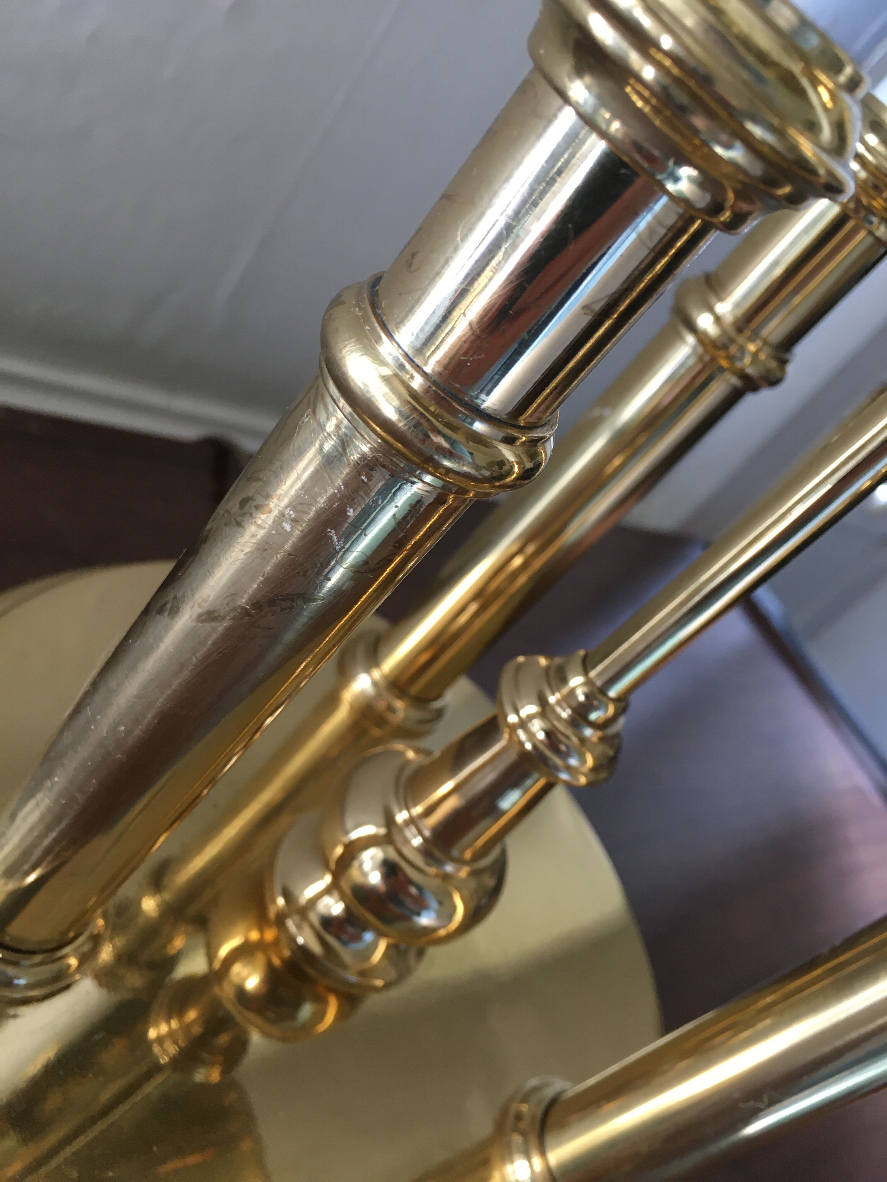 Golden bronze hot water lamp