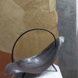 Sculptural cut in hammered iron year 50