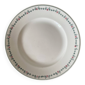 Plat ancien Longwy 30 cm ,  modèle Blois, début XXe