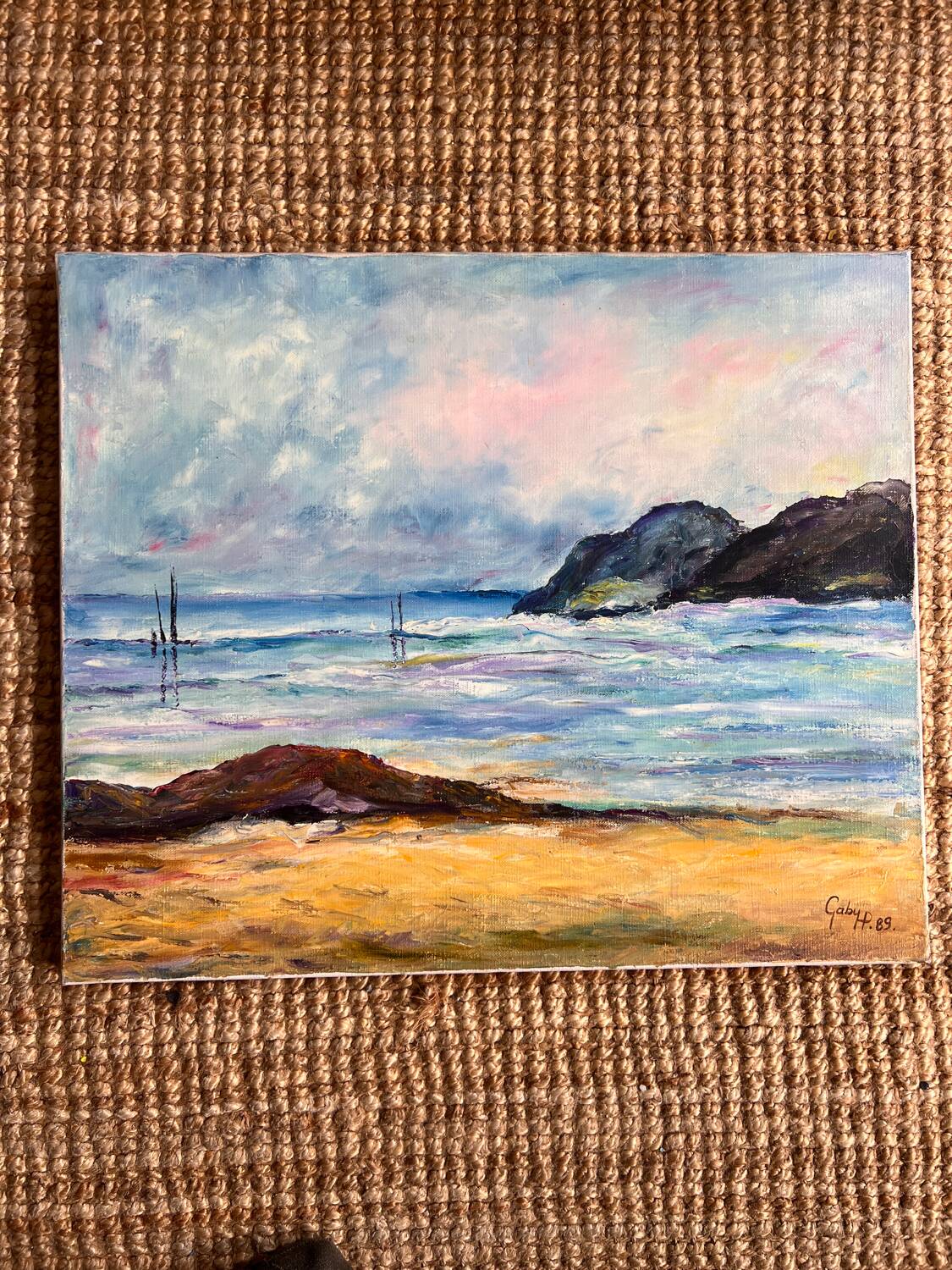 Sea landscape painting