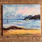 Tableau paysage de mer