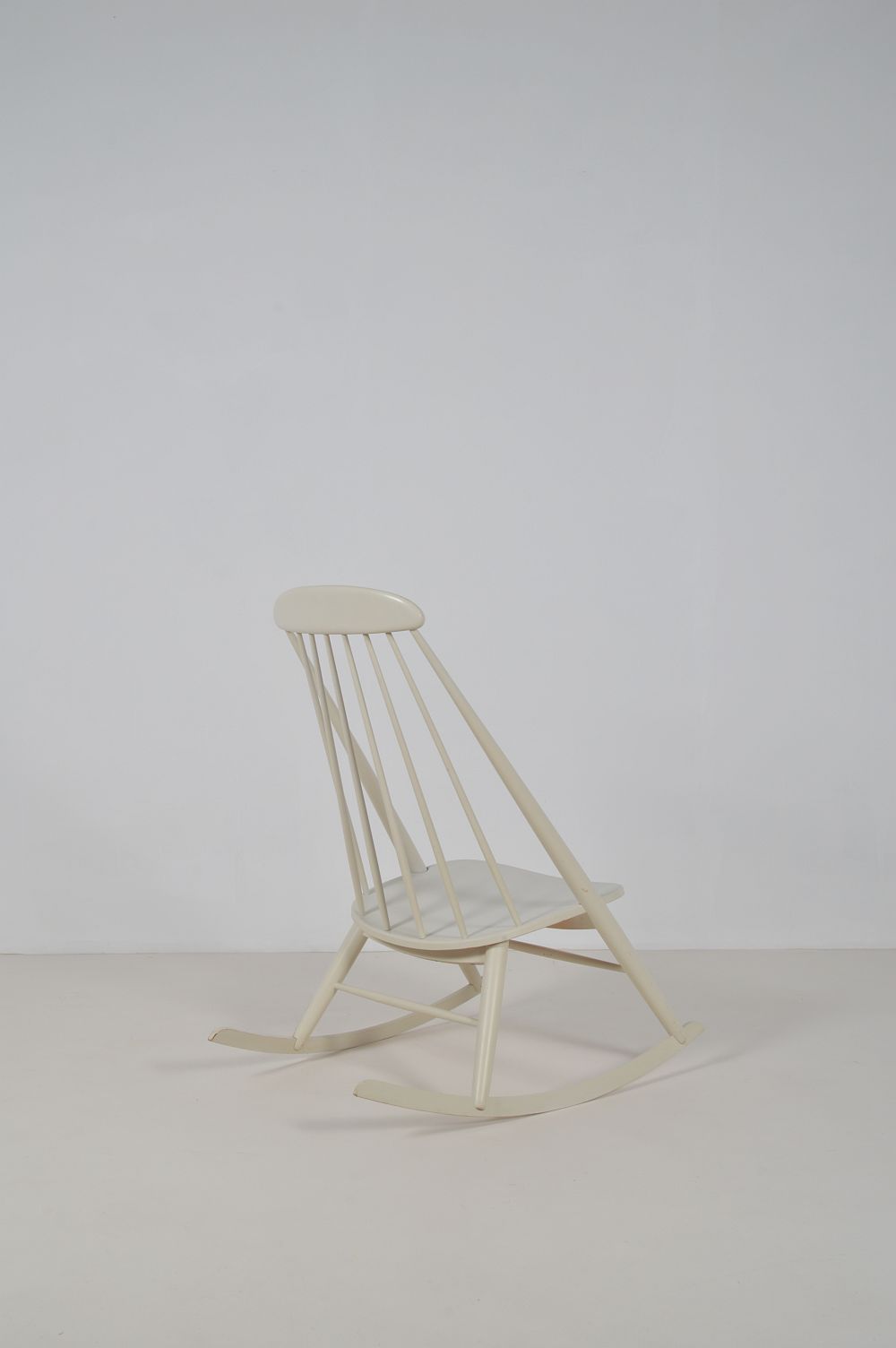 Scandinavian rocking chair with unusual design, 1950s
