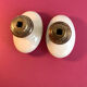 Vintage white porcelain door handles