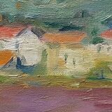 Painting by Nagao Usui "The Houses"