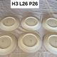 J. Pouyat Limoges: set of 10 fine porcelain plates, decorated
