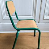 Vintage green school chair