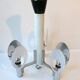 Lamp ceiling light chandelier chrome and steel lacquered white vintage space age 70's seventies 1970