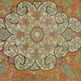 Tapis d'orient fait main vintage persan ancien tebriz Djafer 1,90 X 1,40 m