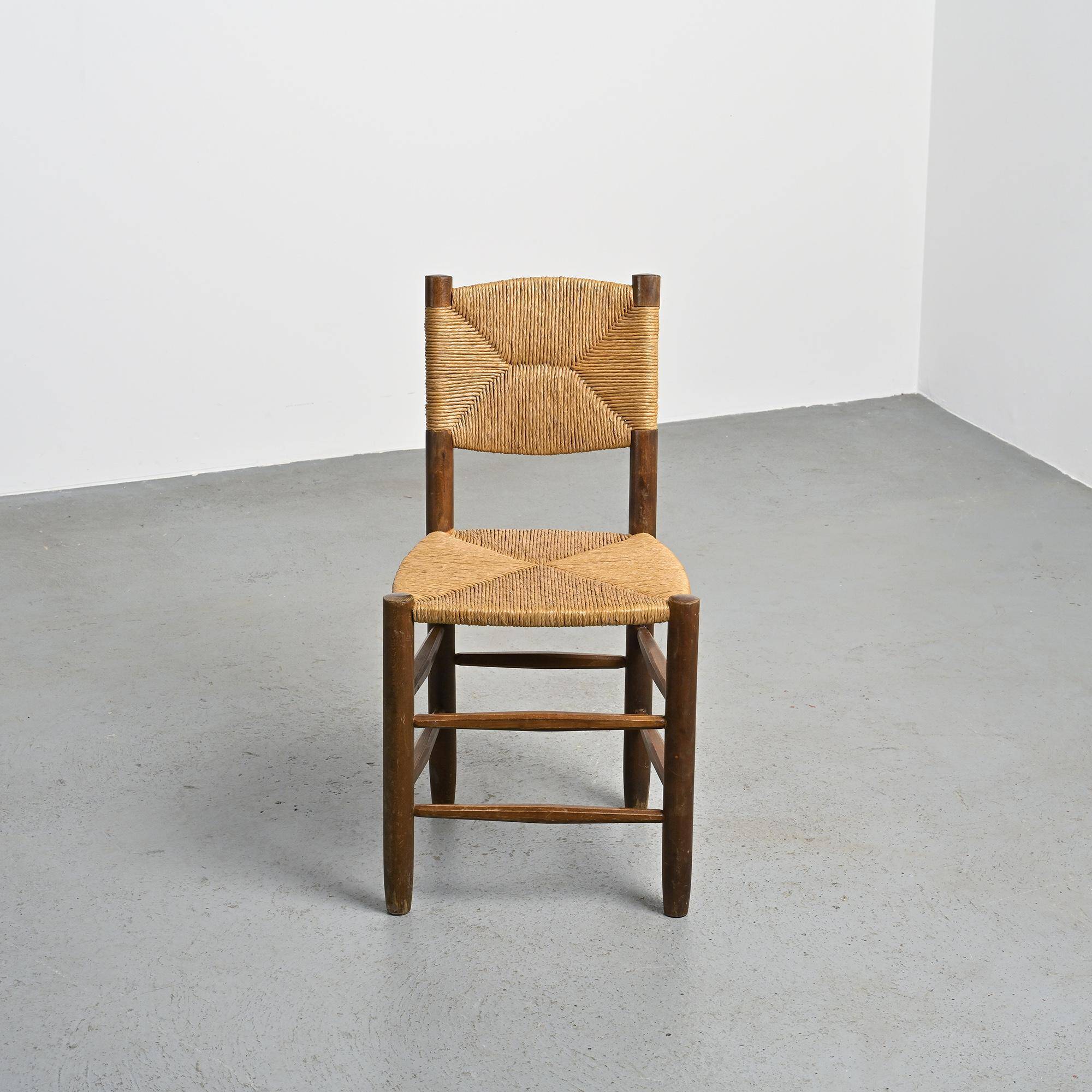 Paire de chaises modèle Bauche par Charlotte Perriand, circa 1950