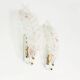 Pair of 80s Murano glass 'Foglio' wall lamps