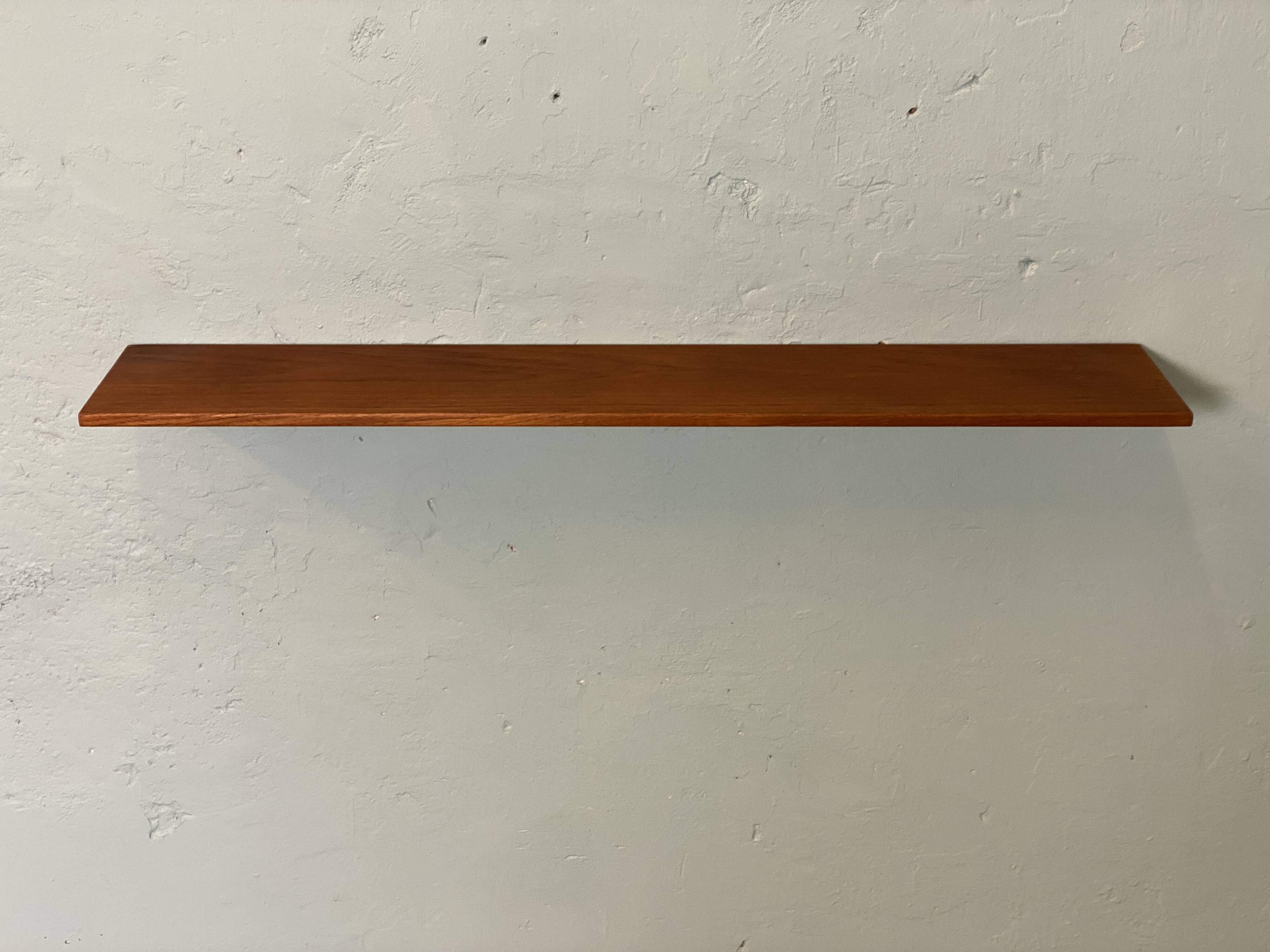 Vintage Scandinavian design teak wall shelves