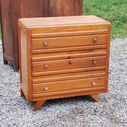 Vintage chest of drawers from the 50s with compass feet and 3 drawers