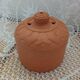Terracotta butter dish with dome