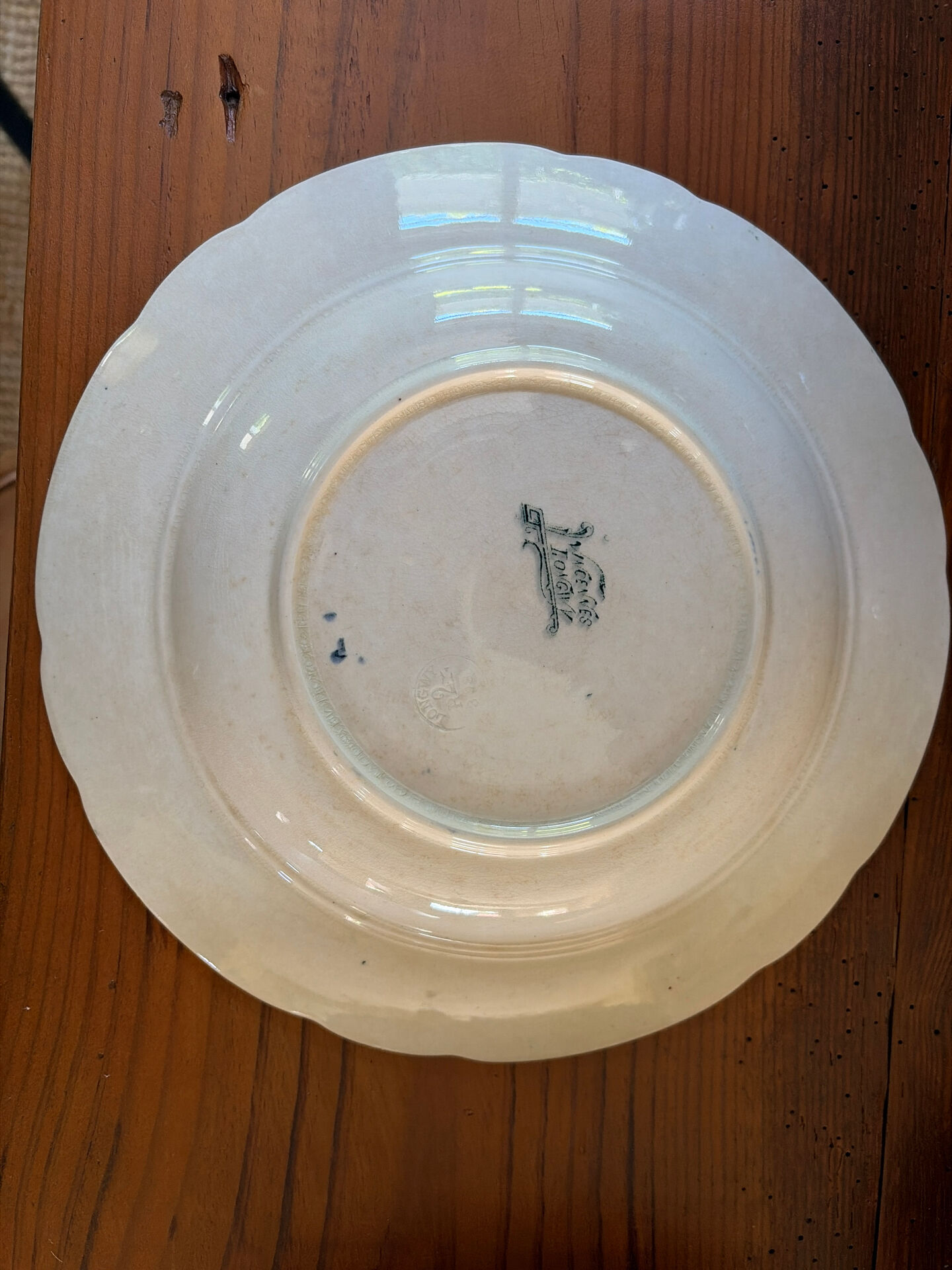 "Vincennes" plate from Longwy