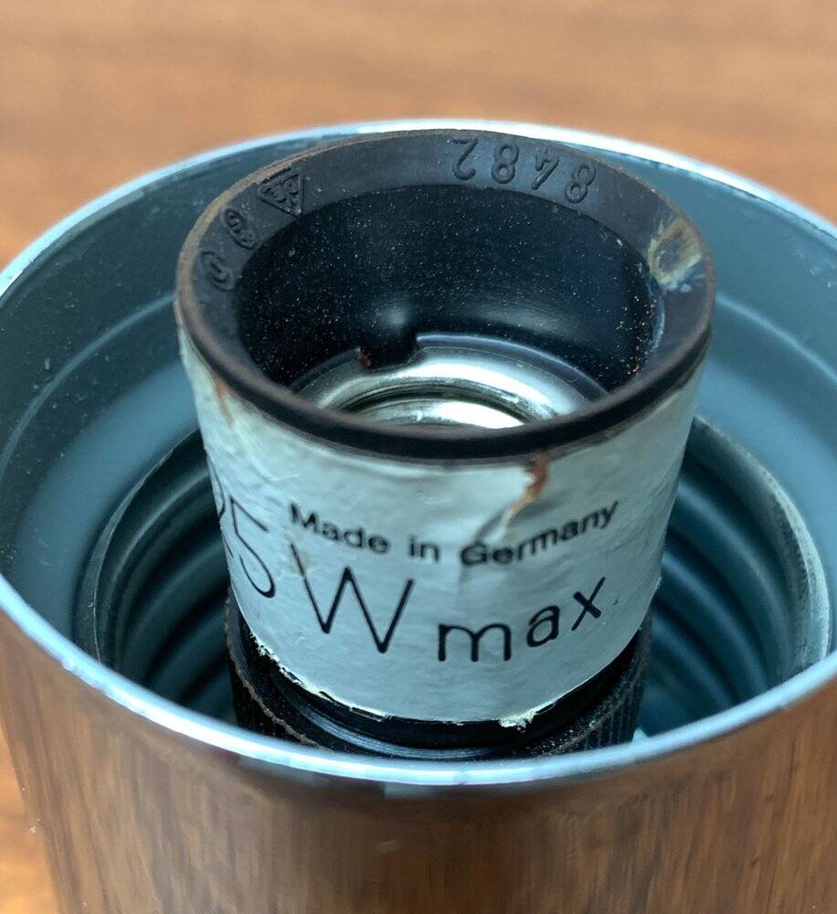 Vintage wall lamp from the German space age by Motoko Ishii for Staff, 1970s.