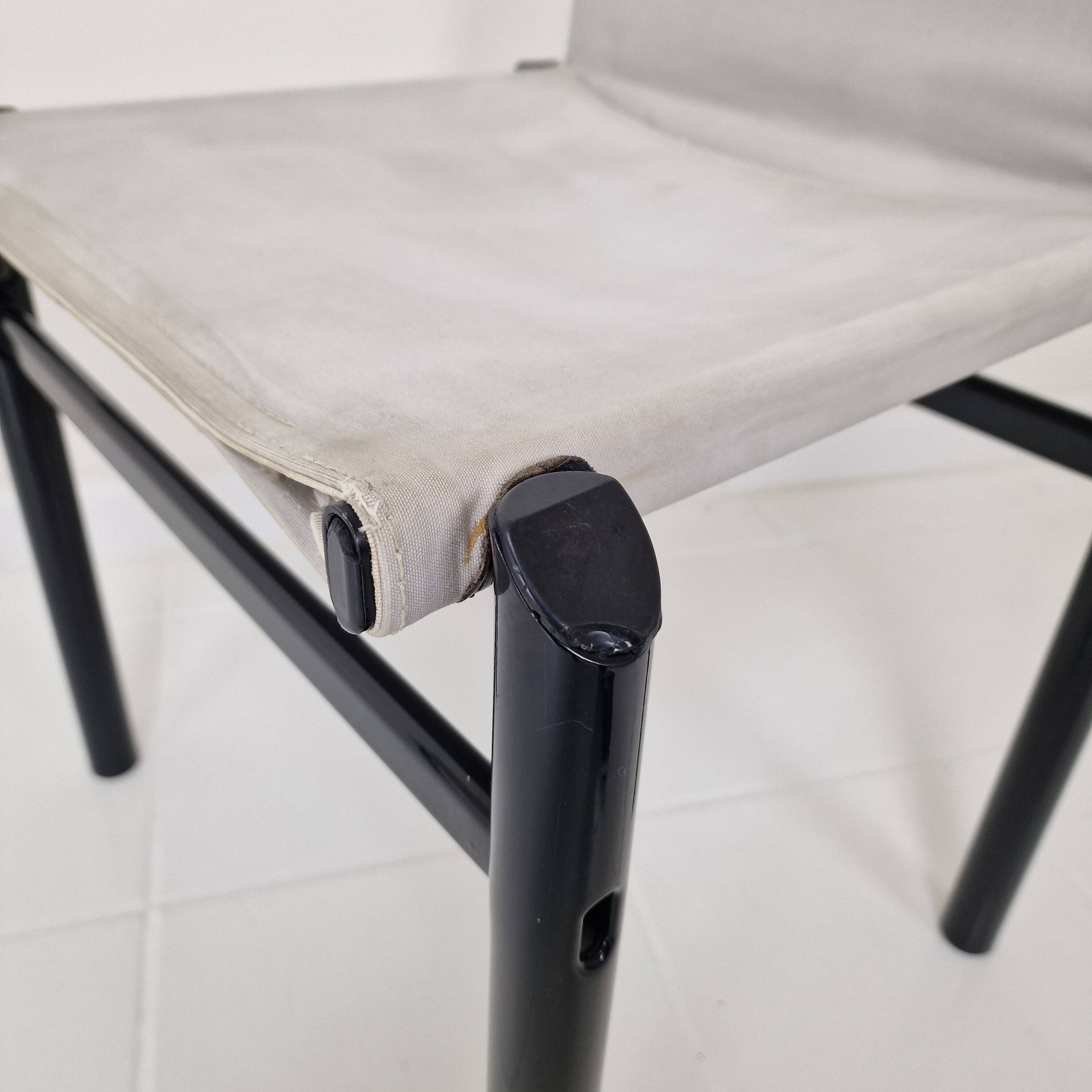 Set of 4 "Mastro" Dining Chairs by Afra & Tobia Scarpa for Molteni, Italy 1980's